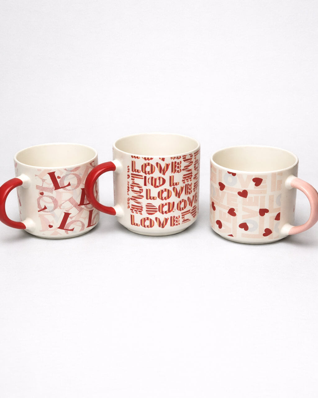 Ceramic Love Print Coffee Mug – Printed Design 350ml