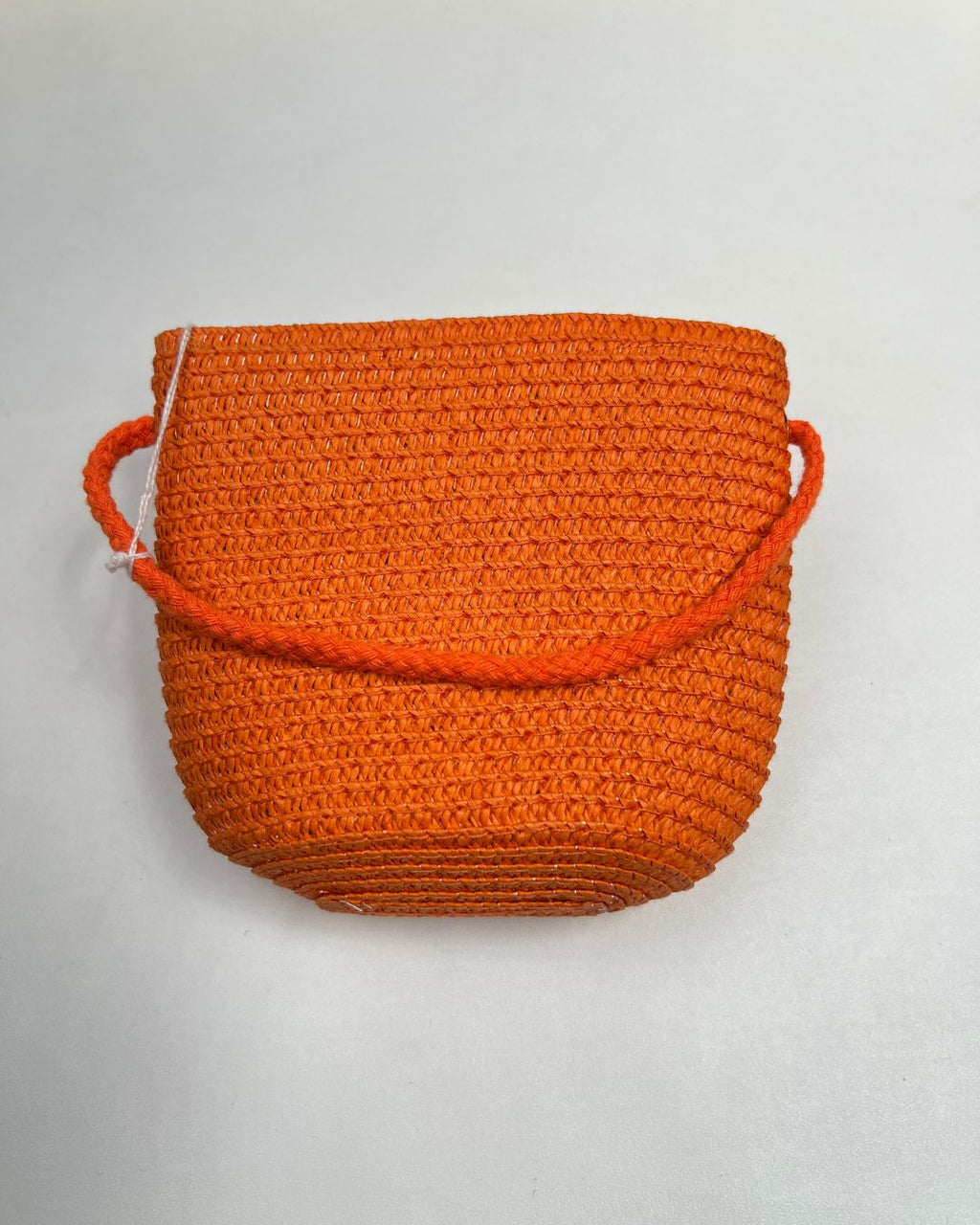 Girls Woven Crossbody Bag with 3D Flower Charm