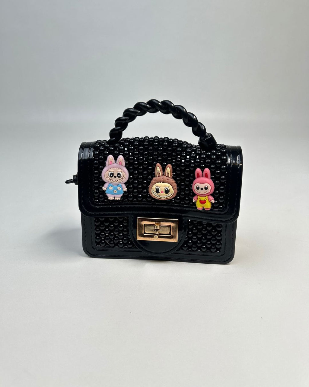 Beaded Mini Top-Handle Crossbody Bag for Girls