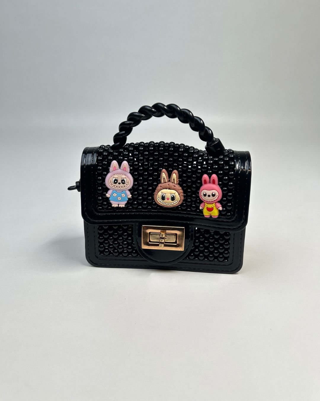 Beaded Mini Top-Handle Crossbody Bag for Girls