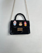 Beaded Mini Top-Handle Crossbody Bag for Girls