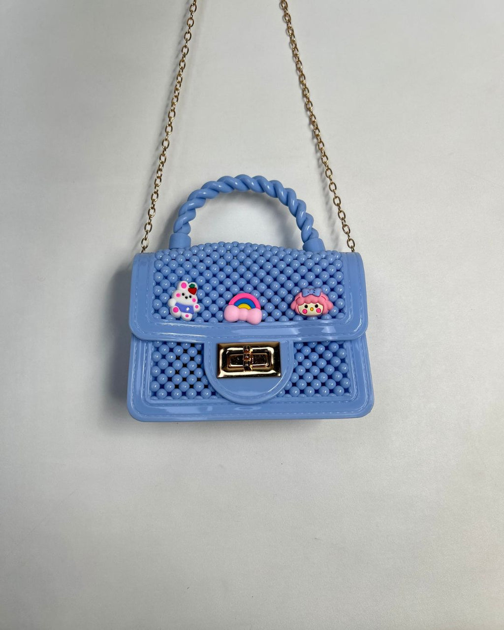 Beaded Mini Top-Handle Crossbody Bag for Girls