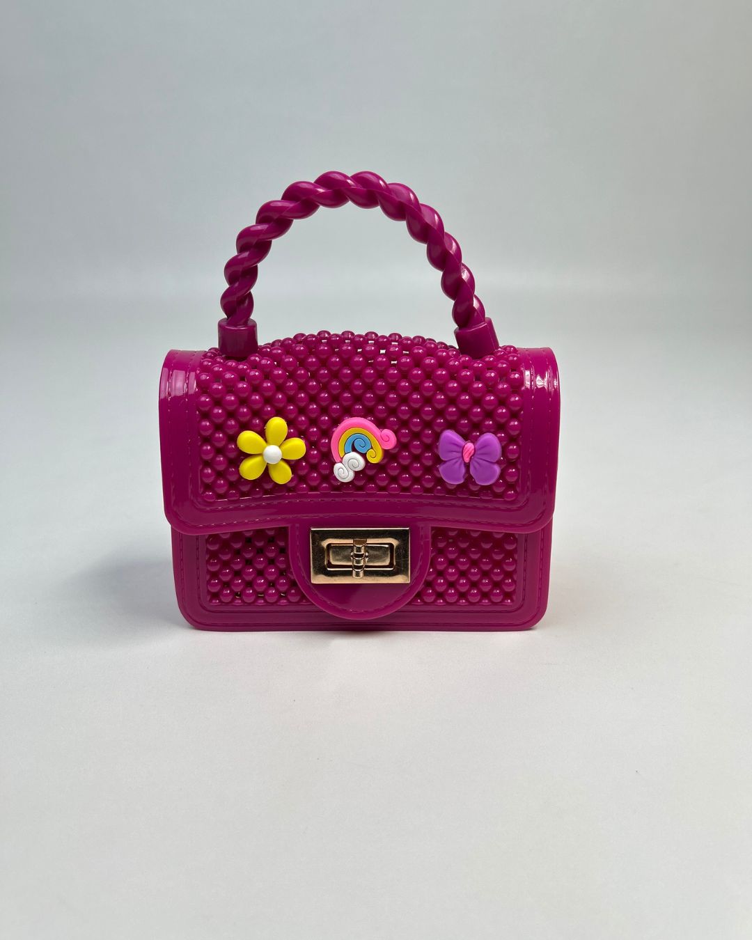 Beaded Mini Top-Handle Crossbody Bag for Girls