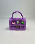 Beaded Mini Top-Handle Crossbody Bag for Girls