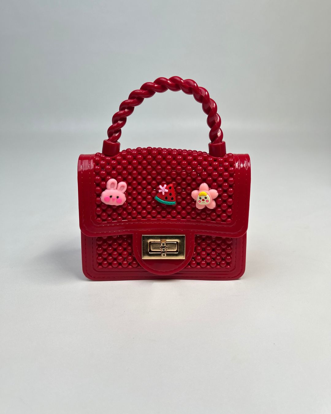 Beaded Mini Top-Handle Crossbody Bag for Girls