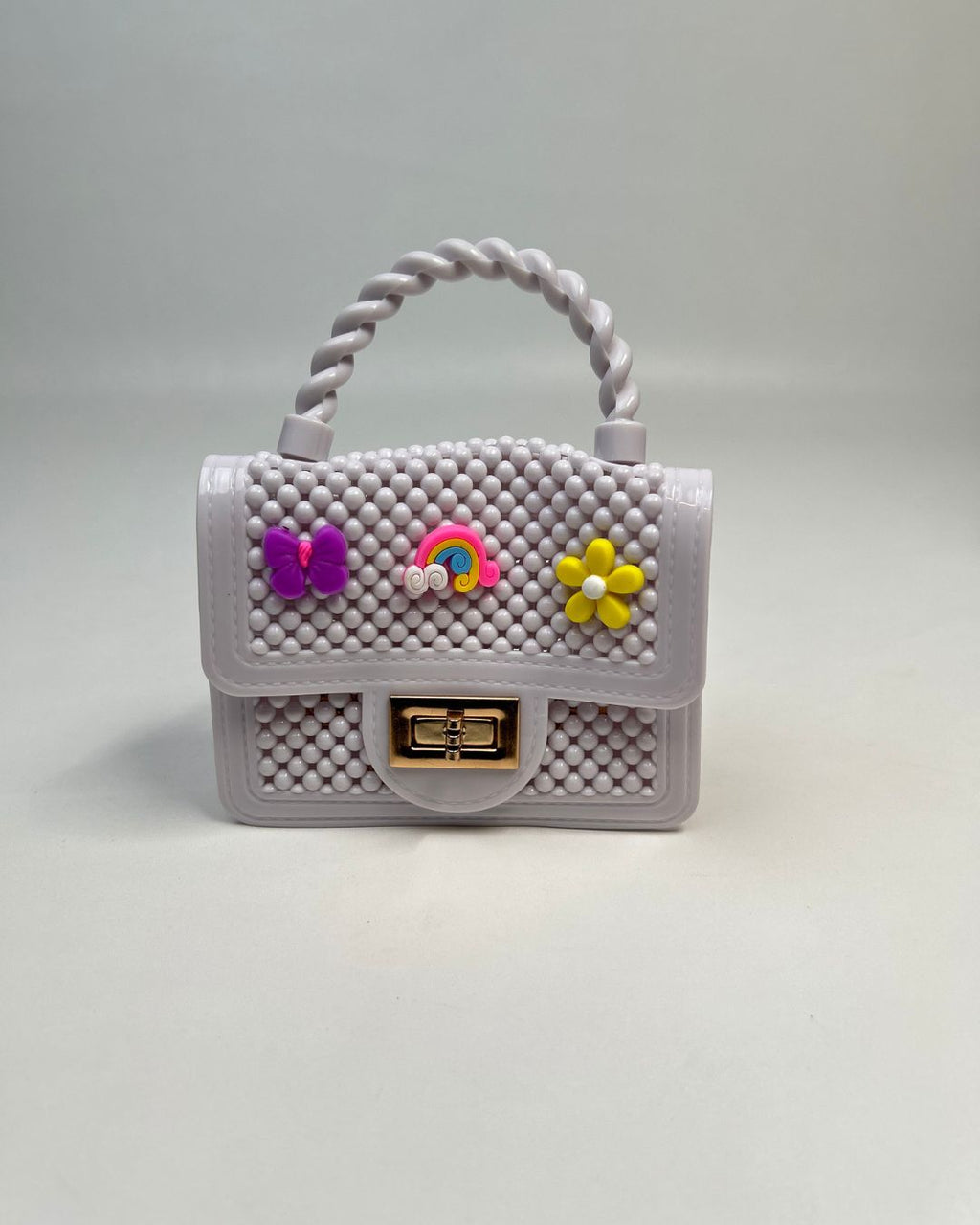 Beaded Mini Top-Handle Crossbody Bag for Girls