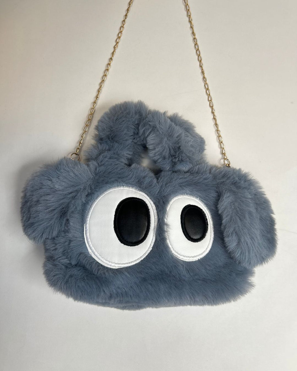 Plush Big-Eye Mini Chain Crossbody Bag