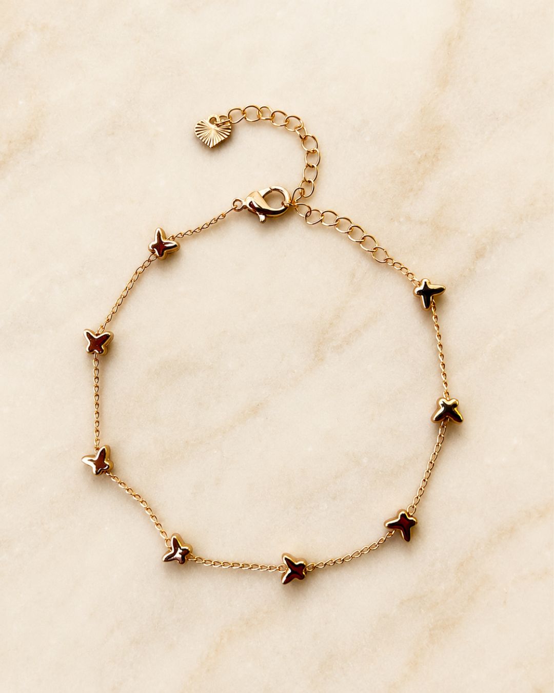 Gold Starfish Charm Anklet for Women