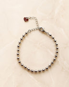 Polished Bead Chain Anklet for Women