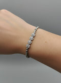 1 Carat Silver Stone Bracelet for Girls | Party & Daily Wear