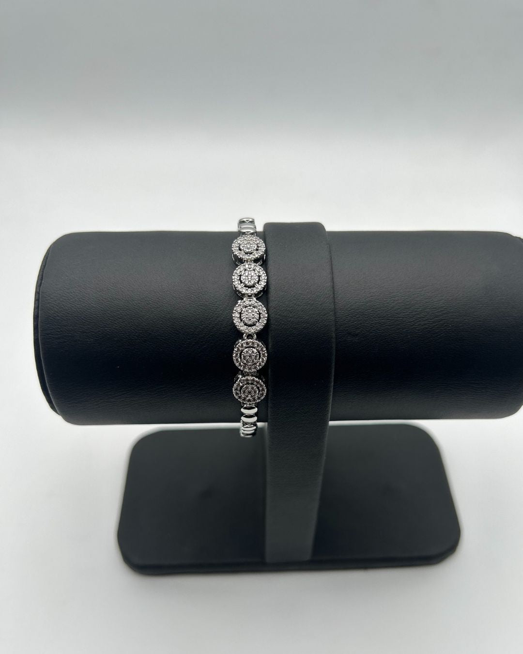 1 Carat Silver Stone Bracelet for Girls | Party & Daily Wear