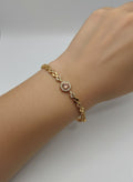 1 Carat Stone Bracelet for Girls | Silver & Gold Color Variants