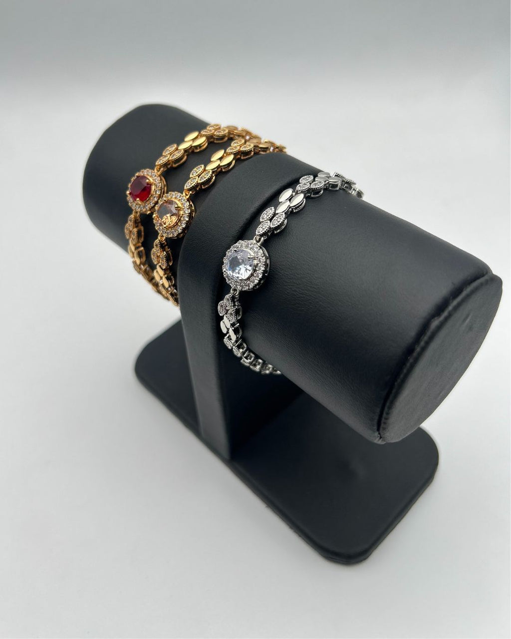 1 Carat Stone Bracelet for Girls | Silver & Gold Color Variants