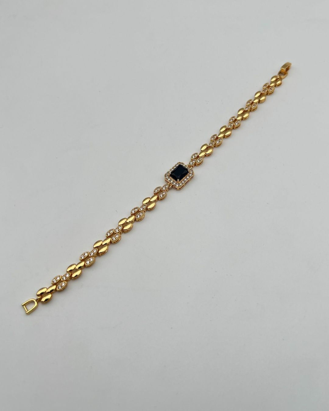 1 Carat Square Stone Bracelet for Girls Party Wear