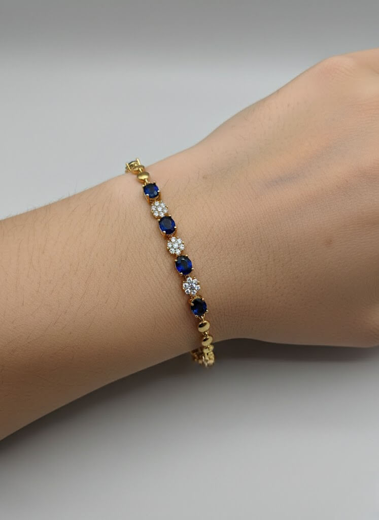 1 Carat Stone Bracelet for Girls - 8 Color Variants Set