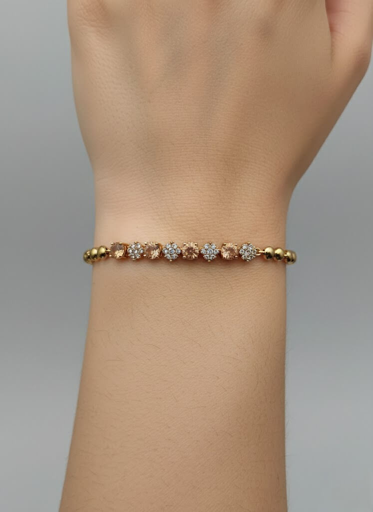 1 Carat Stone Bracelet for Girls - 8 Color Variants Set