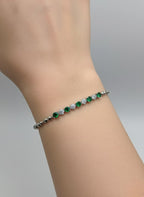 1 Carat Stone Bracelet for Girls - 8 Color Variants Set