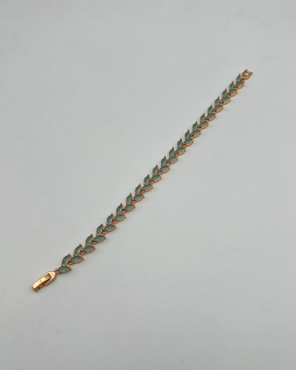 1 Carat Leaf Stone Bracelet for Girls – Gold Mint, Red & Pink