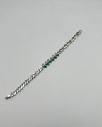 1 Carat Leaf Link Marquise Stone Bracelet for Girls – Gold & Silver