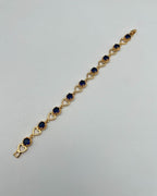 1-Carat Heart Link Stone Bracelet for Girls