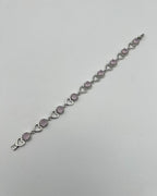 1-Carat Heart Link Stone Bracelet for Girls