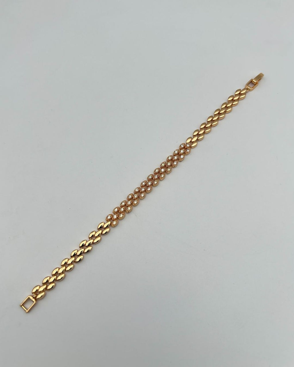 Gold One-Carat Sparkle Chain Bracelet