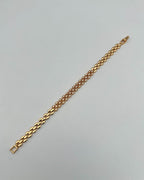 Gold One-Carat Sparkle Chain Bracelet
