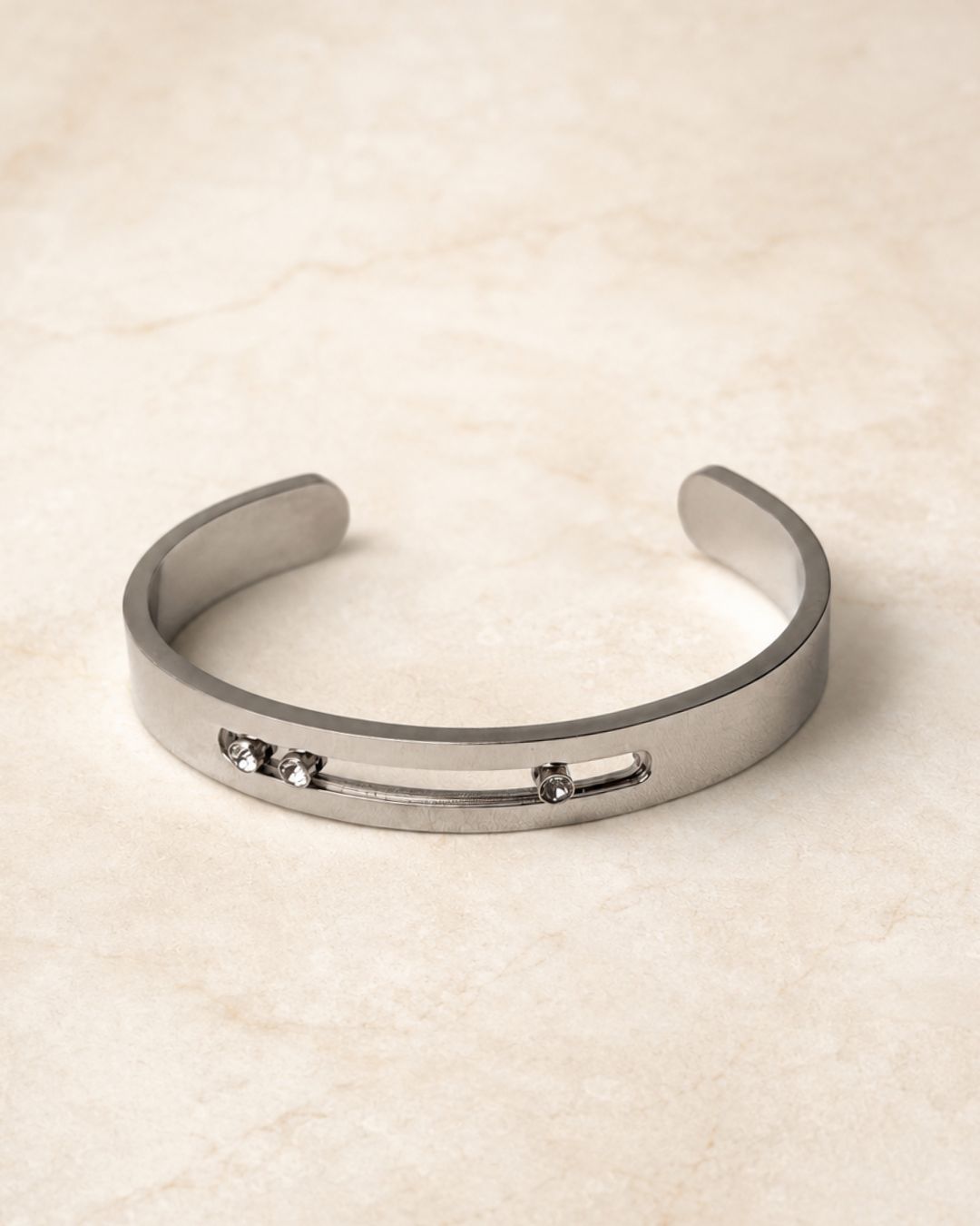 Rhinestone Open Cuff Bracelet for Women