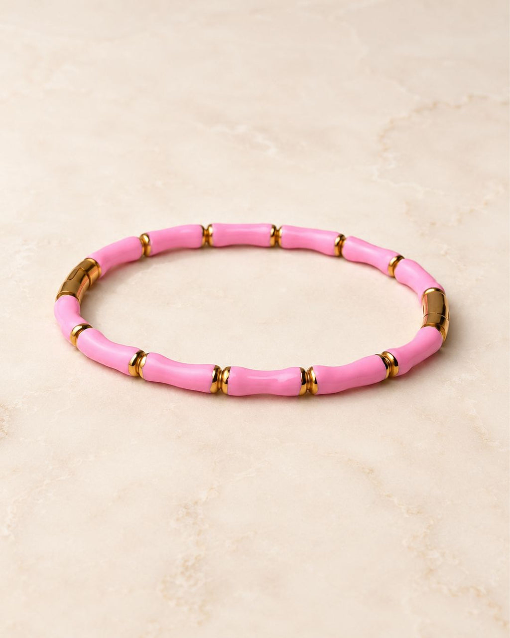 Bamboo Style Enamel Cuff Bracelet for Women
