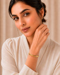 Stainless Steel Gold Minimal Cuff Bracelet