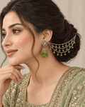 Sahara Jhumka Earrings with Layered Hair Chains