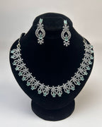 Zircon Party Wear Necklace & Earrings Set