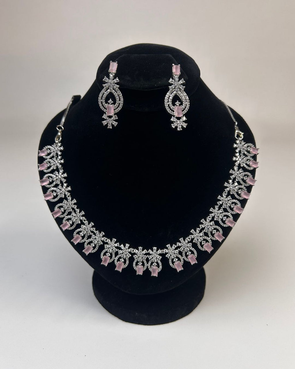 Zircon Party Wear Necklace & Earrings Set