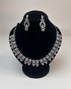 Zircon Party Wear Necklace & Earrings Set