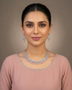 Zircon Party Wear Necklace & Earrings Set