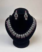 Zircon Party Wear Necklace & Earrings Set