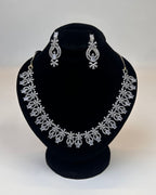 Zircon Party Wear Necklace & Earrings Set