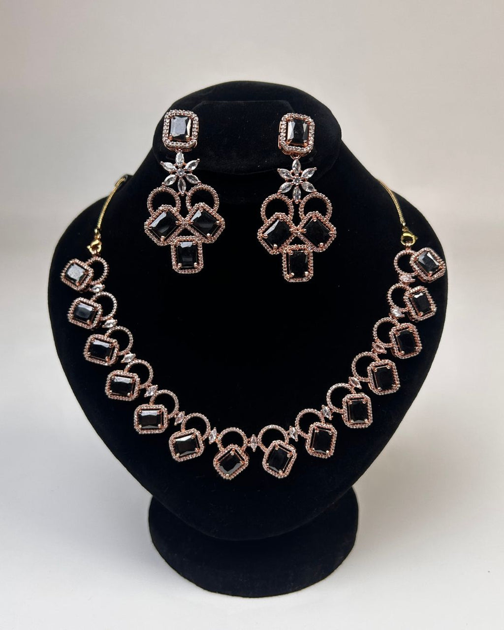 Zircon Partywear Necklace & Earrings Set