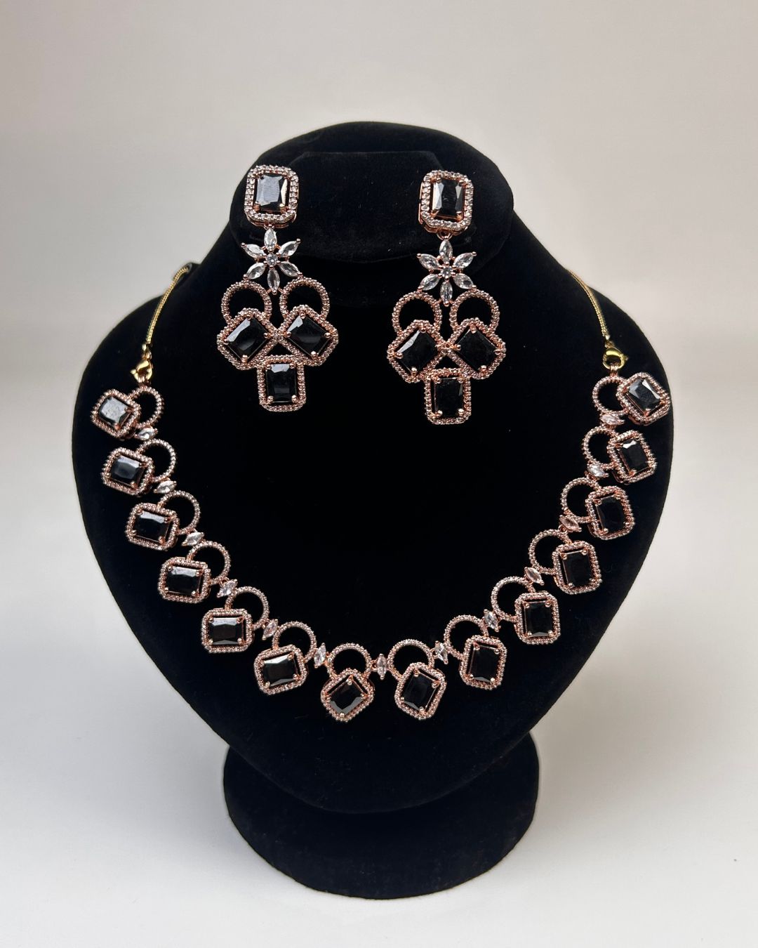 Zircon Partywear Necklace & Earrings Set