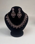 Zircon Partywear Necklace & Earrings Set