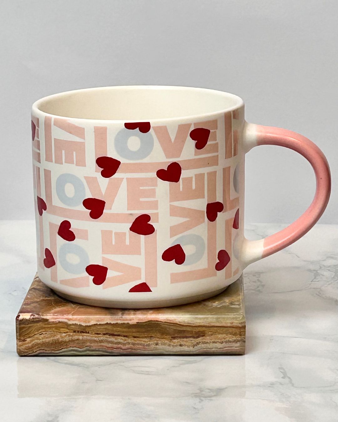 Ceramic Love Print Coffee Mug – Printed Design 350ml