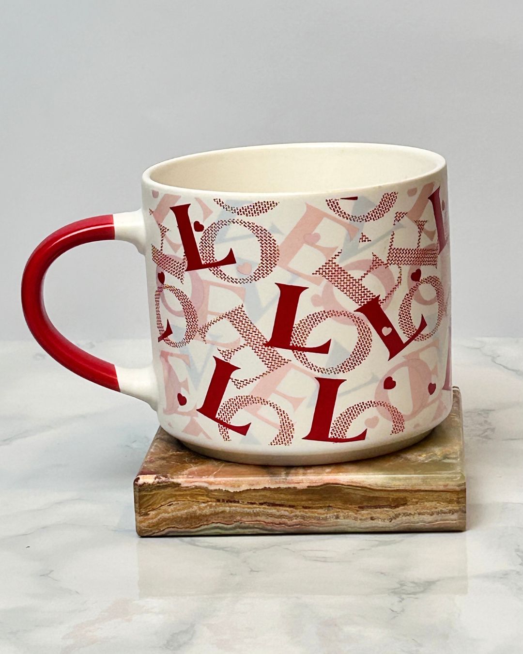 Ceramic Love Print Coffee Mug – Printed Design 350ml